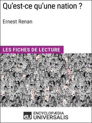 cover image of Qu'est-ce qu'une nation ? d'Ernest Renan